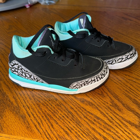 JORDAN 3 RETRO GP 'BLACK PURPLE TURQUOISE 10c - Picture 1 of 6